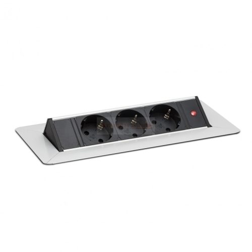 Irodai asztalba rejtett elosztó 3db dugalj