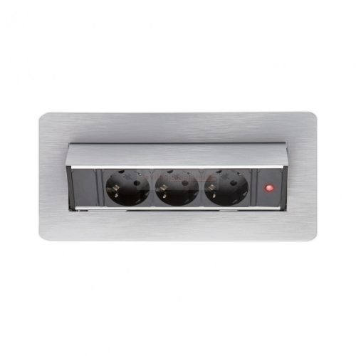 Irodai asztalba rejtett elosztó 3db dugalj