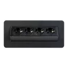 Rejtett elosztó - 4-es - Felnyíló kivitel - fekete