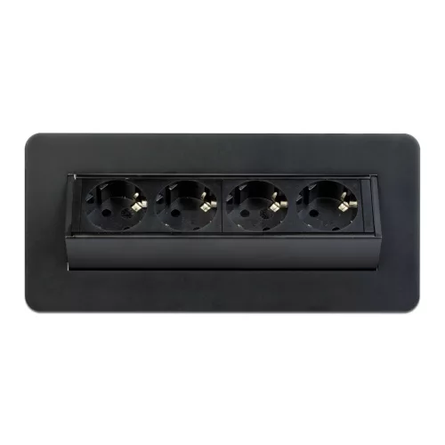 Rejtett elosztó - 4-es - Felnyíló kivitel - fekete