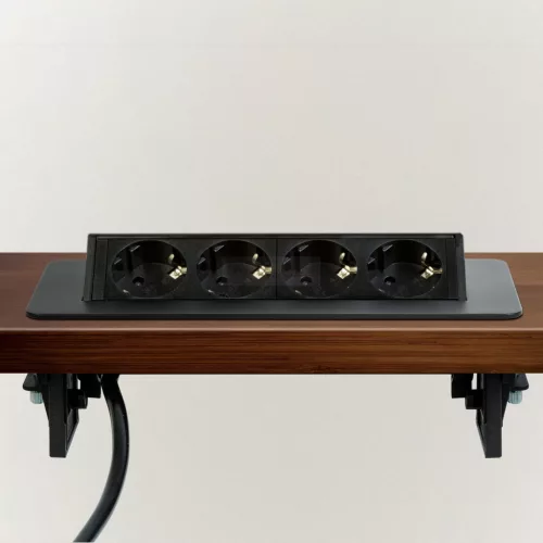 Rejtett elosztó - 4-es - Felnyíló kivitel - fekete