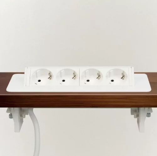 Rejtett elosztó - 4-es - Felnyíló kivitel - fehér