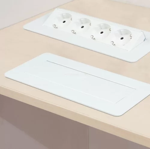 Rejtett elosztó - 4-es - Felnyíló kivitel - fehér