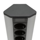 Sarokelosztó 4db gyermekvédelemmel ellátott dugaljjal + 2db USB