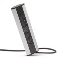   Sarokelosztó 5db gyermekvédelemmel ellátott dugaljjal + 2db USB