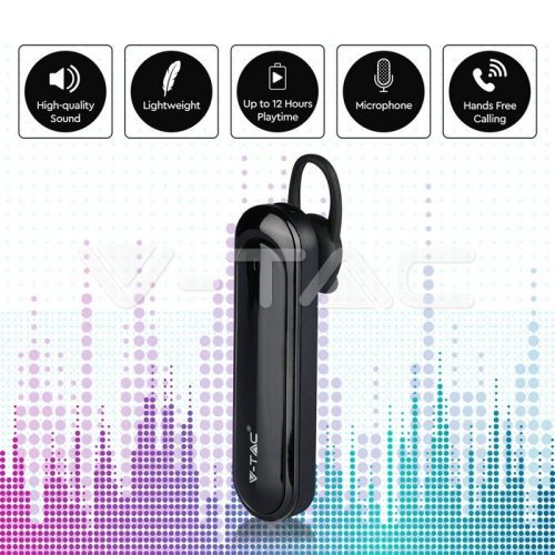 Bluetooth headset mobiltelefonhoz Lungo (170 mAh akkuval) fekete