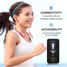 Bluetooth headset és fülhallgató Sport (500 mAh akkuval) piros