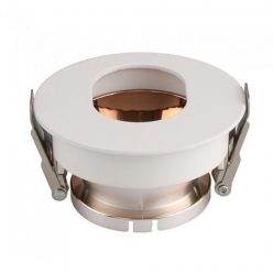   Billenthető kör alakú spot lámpatest, fehér - rózsaarany