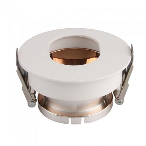 Billenthető kör alakú spot lámpatest, fehér - rózsaarany