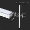 Süllyeszthető Lineáris LED lámpatest (40W) fehér ház - 4000K