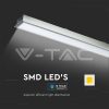 Süllyeszthető Lineáris LED lámpatest (40W) ezüst ház - 6400K