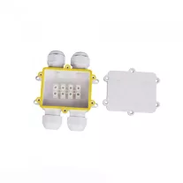 Led reflektorhoz kötődoboz 4-es elosztású IP68 Fehér