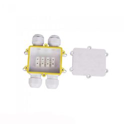 Led reflektorhoz kötődoboz 4-es elosztású IP68 Fehér