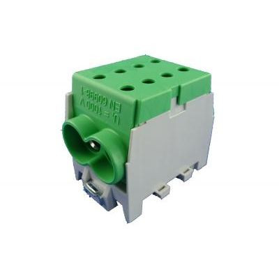 Fővezeték soroló sorkapocs (CU/AL) HLAK 4x70 mm2 zöld