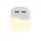 Éjszakai irányfény LED lámpa (0.45W - négyzet) 2db USB csatlakozóval, meleg fehér, Samsung Chip