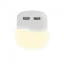 Éjszakai irányfény LED lámpa (0.45W - négyzet) 2db USB csatlakozóval, természetes fehér, Samsung Chip
