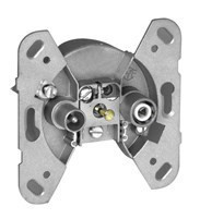 Efapel Logus90 antenna aljzat TV-RD süllyesztett átmenő 9dB/860MHz