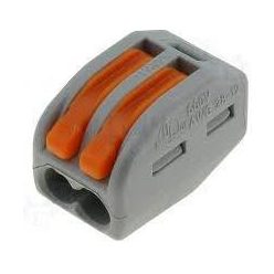 Vezetékösszekötő Wago 2-es karos nyitható