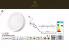 Mennyezeti LED panel,falon kívüli (6W - kör alakú) 4000K