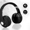 Bluetooth fejhallgató (500 mAh akkuval) fekete