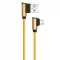 Diamond L alakú USB - Micro USB nejlon-szövetkábel (1 méter) arany - USB 2.0