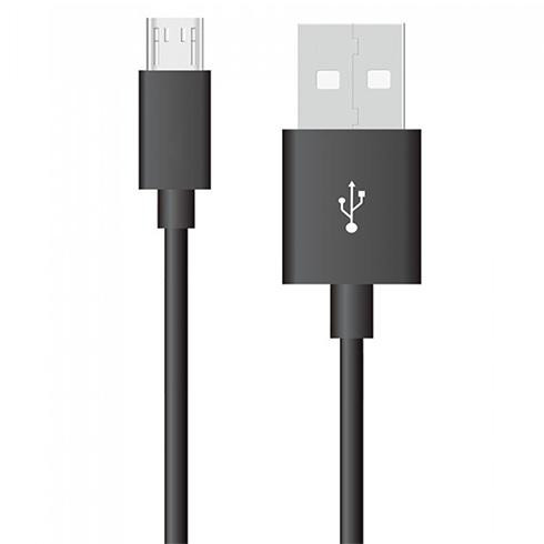 Silver USB - Micro USB adatkábel, töltőkábel (1 méter) fekete - USB 2.0