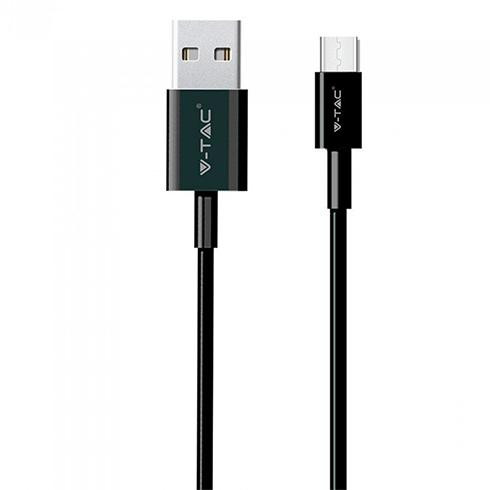 Silver USB - USB-C adatkábel, töltőkábel (1 méter) fekete - USB 2.0