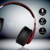 Bluetooth fejhallgató (500 mAh akkuval) piros