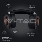 Bluetooth fejhallgató (500 mAh akkuval) barna