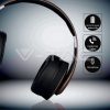 Bluetooth fejhallgató (500 mAh akkuval) barna