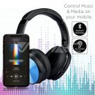 Bluetooth fejhallgató Rotate (500 mAh akkuval) kék