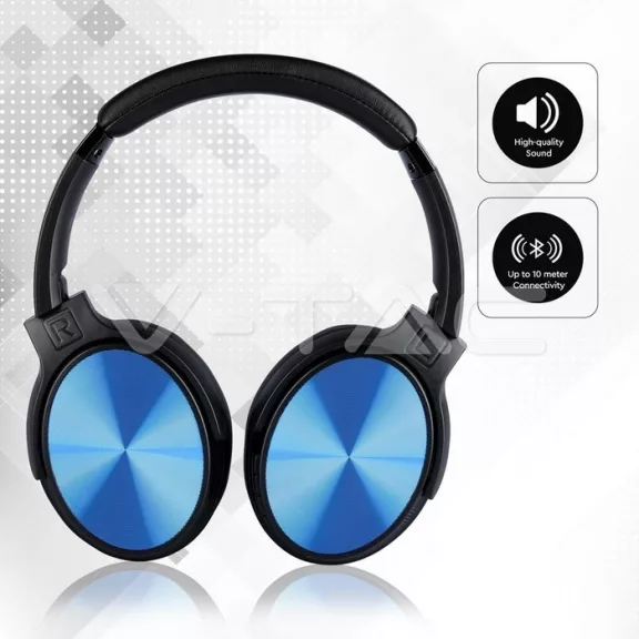 Bluetooth fejhallgató Rotate (500 mAh akkuval) kék
