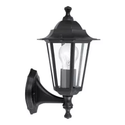 LATERNA 4 Kült.fali fel E27 1x60W fekete