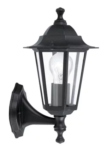 LATERNA 4 Kült.fali fel E27 1x60W fekete