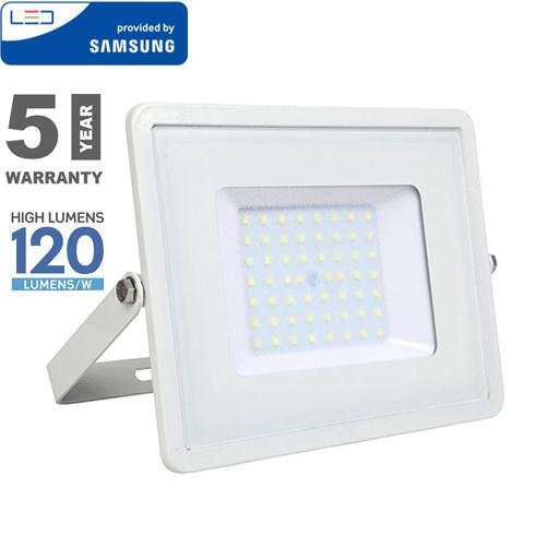 PRO LED reflektor (50W/100° - 120lm/W) - Természetes fehér - fehér