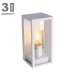 Clear oldalfali lámpatest, E27, fehér