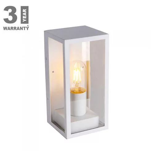 Clear oldalfali lámpatest, E27, fehér