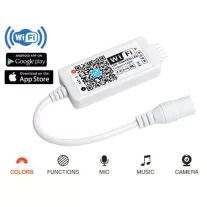   RGBW LED Magic WiFi vezérlő - telefonos vezérlés - zene, kamera, ébresztő