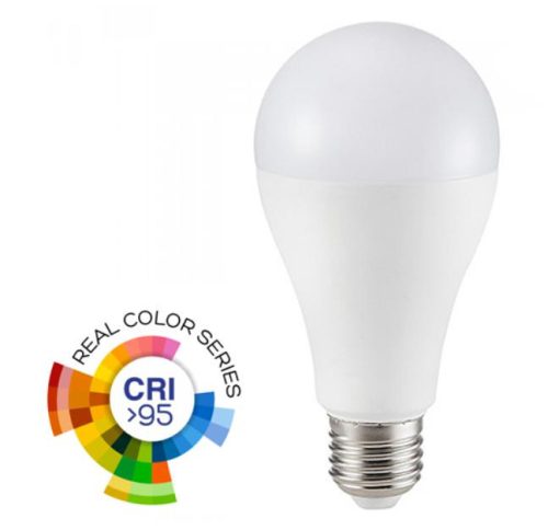LED lámpa E27 (12W/200°) Körte - hideg fehér (CRI95 - RealColor)