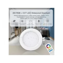   FullColor LED panel IP54 6W - RGB+CCT, fényerőszabályozható