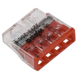 Vezetékösszekötő Wago 4 pólusú