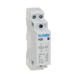 Moduláris mágneskapcsoló 25A 2 érintkezős 230VAC 2NC