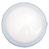 LED hajólámpa opál búrás, kerek 12W