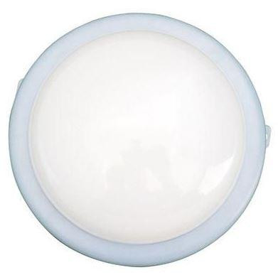 LED hajólámpa opál búrás, kerek 12W