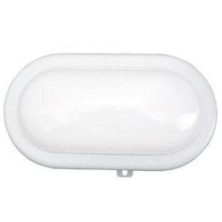 LED hajólámpa opál búrás, ovális 12W