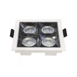   Szpot LED lámpa (16W /12°) meleg fehér, négyzet forma, süllyesztett, PRO Samsung