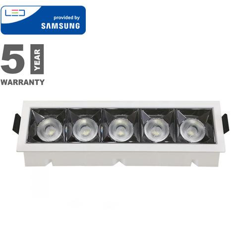 Szpot LED lámpa (20W /12°) természetes fehér, téglalap forma, süllyesztett, PRO Samsung