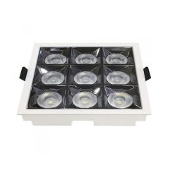   Szpot LED lámpa (36W /12°) meleg fehér, négyzet forma, süllyesztett, PRO Samsung