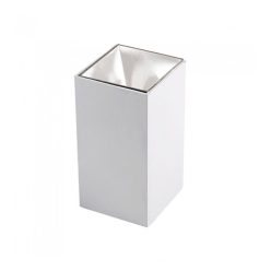 Alu spot falon kívüli lámpatest (négyzet- GU10) fehér