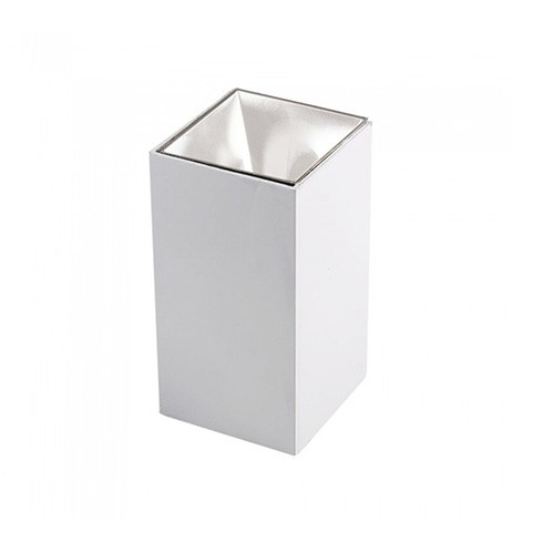 Alu spot falon kívüli lámpatest (négyzet- GU10) fehér